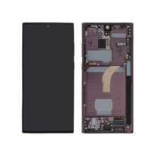 Complete Screen Bordeaux Galaxy S22 Ultra (S908) LCD ECRA