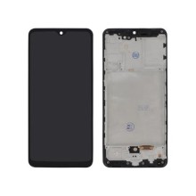 Complete Screen Black Galaxy A31 (A315F) (With Frame)