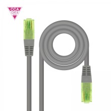 Cabo de rede Nanocable Cat.6 UTP AWG26 CCA - 7 m de comprimento - Cinza