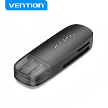 Leitor de Cartões USB 2.0 Externo Vention - Preto