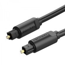 Cabo de áudio de fibra óptica Vention - 1 m - Preto