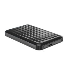 Gabinete externo Aisens de 2,5" ASE-2521B, SATA de 9,5 mm para USB 3.0/USB 3.1 Gen1 - Preto