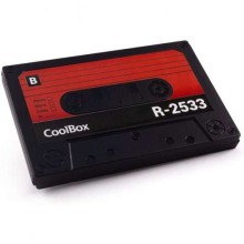 CoolBox SlimChase R-2533 Gabinete Externo Retrô para SSD e HDD de 2,5" SATA para USB 3.0 - Design de Fita Cassete de Áudio