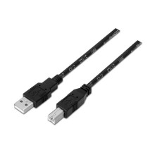 Cabo USB 2.0 para impressora Aisens - Tipo A macho para Tipo B macho - 3,0 m - Preto