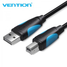 Cabo de impressora Vention USB 2.0 macho para USB-B macho - 1,5 m - 480 Mbps - Preto