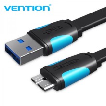 Cabo Vention USB 3.0 macho para MicroUSB macho - 0,5 m - Azul e preto