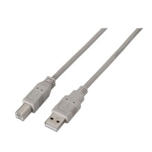 Cabo USB 2.0 para impressora Aisens - Tipo A macho para Tipo B macho - 1,8 m - Bege