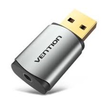 External USB Sound Card to 3.5mm Jack Adapter